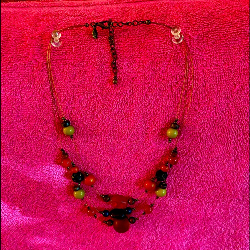 Vintage Tagged K R (Kim Rogers) 3Strand Necklace